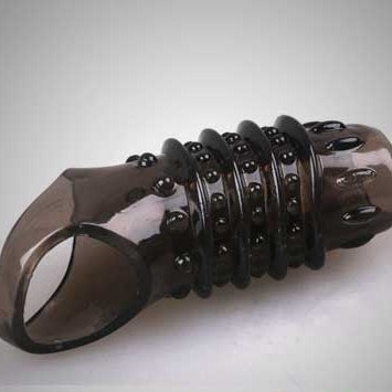 Double Hole Extra Dotted Open End Silicon Penis Sleeve For Extra Time Delay And Strong Erection