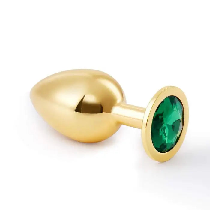 Golden Metal Gem Anal Plug