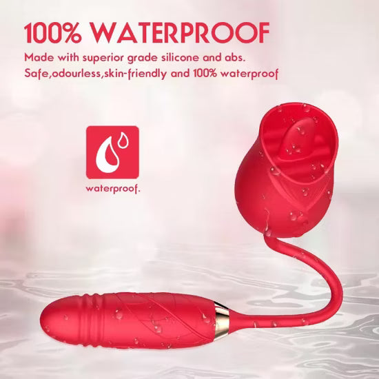 Scarlet Whispers Premium Roses Shape Adult Toy Massager