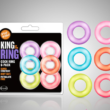 Blush King Of The Ring - 6pc Cock Ring Set
