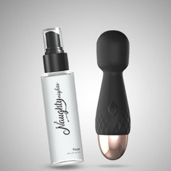 Mini USB Wand Massager + Slide Water Based Lube - 50ML